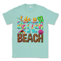 Seafoam Life is better at the beach Classic Tee - NancyCooperArtShop