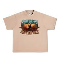 Burro Cowboys never die Urban Heavy Tee - HowdyJamesFarm
