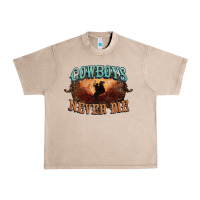 French Oak Cowboys never die Urban Heavy Tee - HowdyJamesFarm