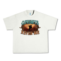 Pistachio Cowboys never die Urban Heavy Tee - HowdyJamesFarm