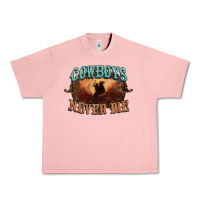 Salmon Cowboys never die Urban Heavy Tee - HowdyJamesFarm