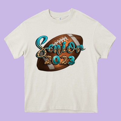 American Football Senior 2023 Heavy Core Tee Designed By Bundleandbundleshop