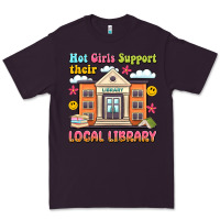 Plum hot girls support their local library Premium Tee - Artiststas