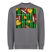 Storm american football field and hearts seamless pattern Heavyweight Sweatshirt - BundleAndBundleShop