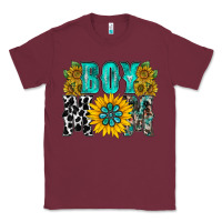 Burgundy boy mom Classic Tee - RacoonDesign