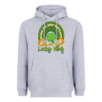Heather Grey lucky vibes Heavyweight Hoodie - Artiststas