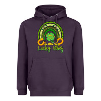 Plum lucky vibes Heavyweight Hoodie - Artiststas
