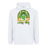White lucky vibes Heavyweight Hoodie - Artiststas