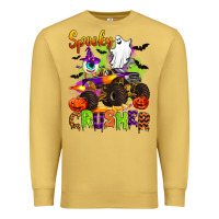 Antique Gold spooky cruhser with monster truck Premium Sweatshirt - Artiststas
