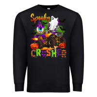 Black spooky cruhser with monster truck Premium Sweatshirt - Artiststas