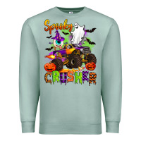 Seafoam spooky cruhser with monster truck Premium Sweatshirt - Artiststas