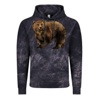 Cloud Black Grizzly Bear Vintage Hoodie - HowdyJamesFarm