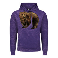 Cloud Purple Grizzly Bear Vintage Hoodie - HowdyJamesFarm