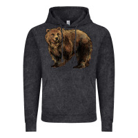 Vintage Black Grizzly Bear Vintage Hoodie - HowdyJamesFarm