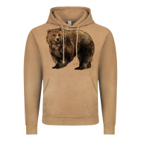 Vintage Camel Grizzly Bear Vintage Hoodie - HowdyJamesFarm