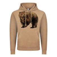 Vintage Coffee Grizzly Bear Vintage Hoodie - HowdyJamesFarm