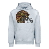 Heather Grey American football helmet Urban Hoodie - BarkalooDesign