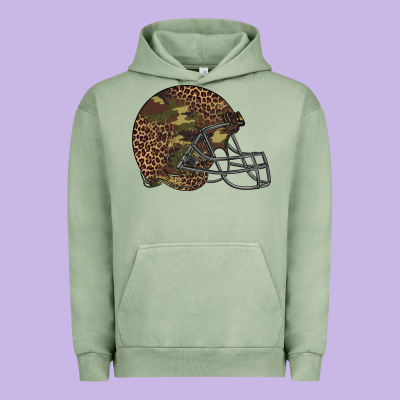 American Football Helmet Urban Hoodie Designed By Barkaloodesign