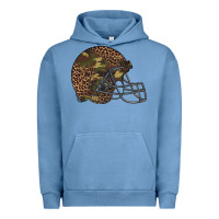 Pigment Pebble Blue American football helmet Urban Hoodie - BarkalooDesign