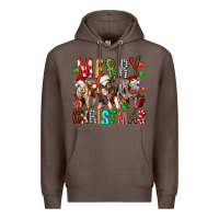 Coffee Merry christmas pigs Premium Hoodie - FaDigitalArtStudio
