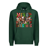 Sports Green Merry christmas pigs Premium Hoodie - FaDigitalArtStudio