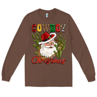 Chestnut cowboy christmas western cactus Long Sleeve Tee - CowGirlArtShop