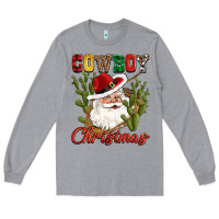 Cowboy Christmas Western Cactus Long Sleeve Tee | Teevron