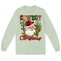 Matcha cowboy christmas western cactus Long Sleeve Tee - CowGirlArtShop