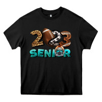 Black American Football Senior 2023 Heavy Core Tee - BundleAndBundleShop