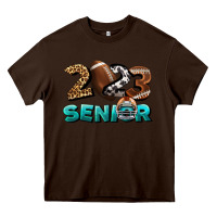 Chocolate Brown American Football Senior 2023 Heavy Core Tee - BundleAndBundleShop