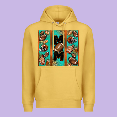 American Football Mom Premium Hoodie Designed By Jasminsmagicworld