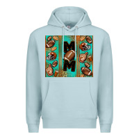 Blue Mist American football mom Premium Hoodie - Jasminsmagicworld