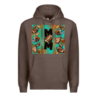 Coffee American football mom Premium Hoodie - Jasminsmagicworld