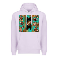 Lilac American football mom Premium Hoodie - Jasminsmagicworld