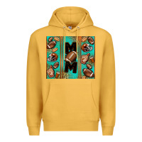 Mustard American football mom Premium Hoodie - Jasminsmagicworld