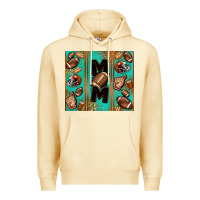 Pina Colada American football mom Premium Hoodie - Jasminsmagicworld