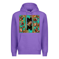 Purple American football mom Premium Hoodie - Jasminsmagicworld