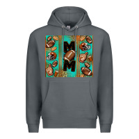 Rock American football mom Premium Hoodie - Jasminsmagicworld