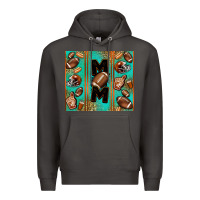 Smoke American football mom Premium Hoodie - Jasminsmagicworld