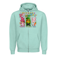 Seafoam Happiness All Around Happy Valentines Patrick East Zipper Hoodie - CowhideDigitalArt