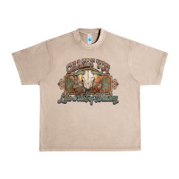 French Oak Chasin you like a shot of whiskey bull skull Urban Heavy Tee - HowdyJamesFarm