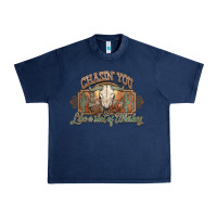 Navy Chasin you like a shot of whiskey bull skull Urban Heavy Tee - HowdyJamesFarm