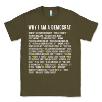Army Green Why I am a Democrat cool political outfit for democrats Long Sleeve Classic Tee - lanVoArt
