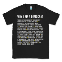Black Why I am a Democrat cool political outfit for democrats Long Sleeve Classic Tee - lanVoArt