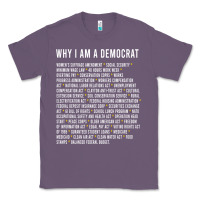 Lavender Why I am a Democrat cool political outfit for democrats Long Sleeve Classic Tee - lanVoArt
