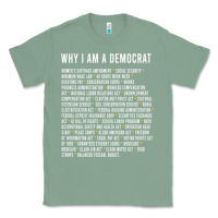 Sage Why I am a Democrat cool political outfit for democrats Long Sleeve Classic Tee - lanVoArt