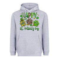 Heather Grey happy st. patricks day paws Heavyweight Hoodie - Artiststas