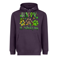 Plum happy st. patricks day paws Heavyweight Hoodie - Artiststas