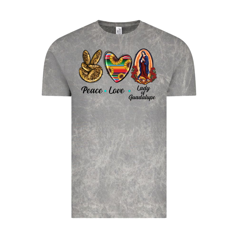 Peace Love Lady Of Guadalupe Vintage Tee by RanaPortraitStore | Teevron