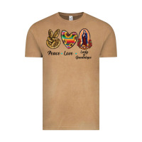 Vintage Camel Peace Love Lady Of Guadalupe Vintage Tee - RanaPortraitStore